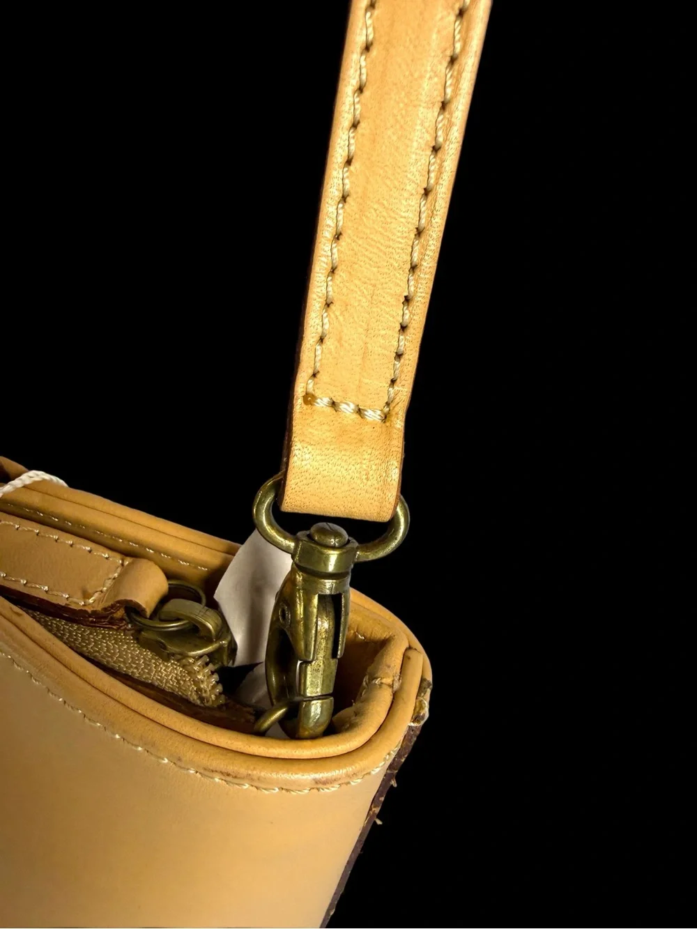 Italian Vachetta Leather Classic  Tote Bag with Shoulder Strap